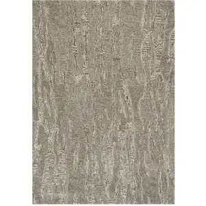 Photo of 8'x10' Sand Hand Tufted Abstract Indoor Area Rug