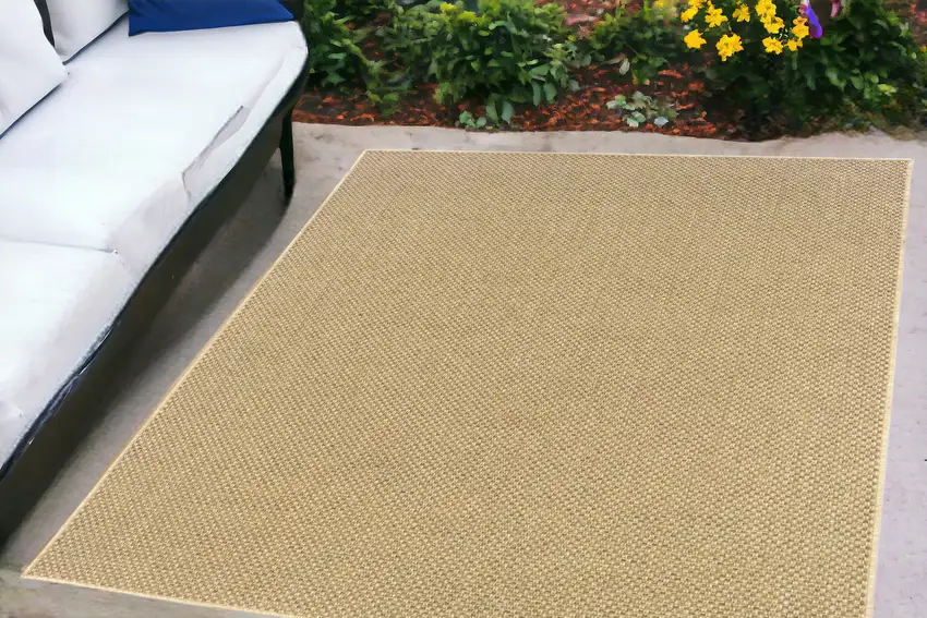 Beige Indoor Outdoor Area Rug Photo 2