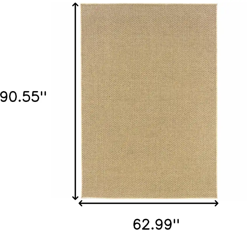 Beige Indoor Outdoor Area Rug Photo 4