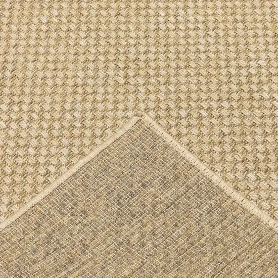 2'x8' Solid Sand Beige Indoor Outdoor Runner Rug Photo 3