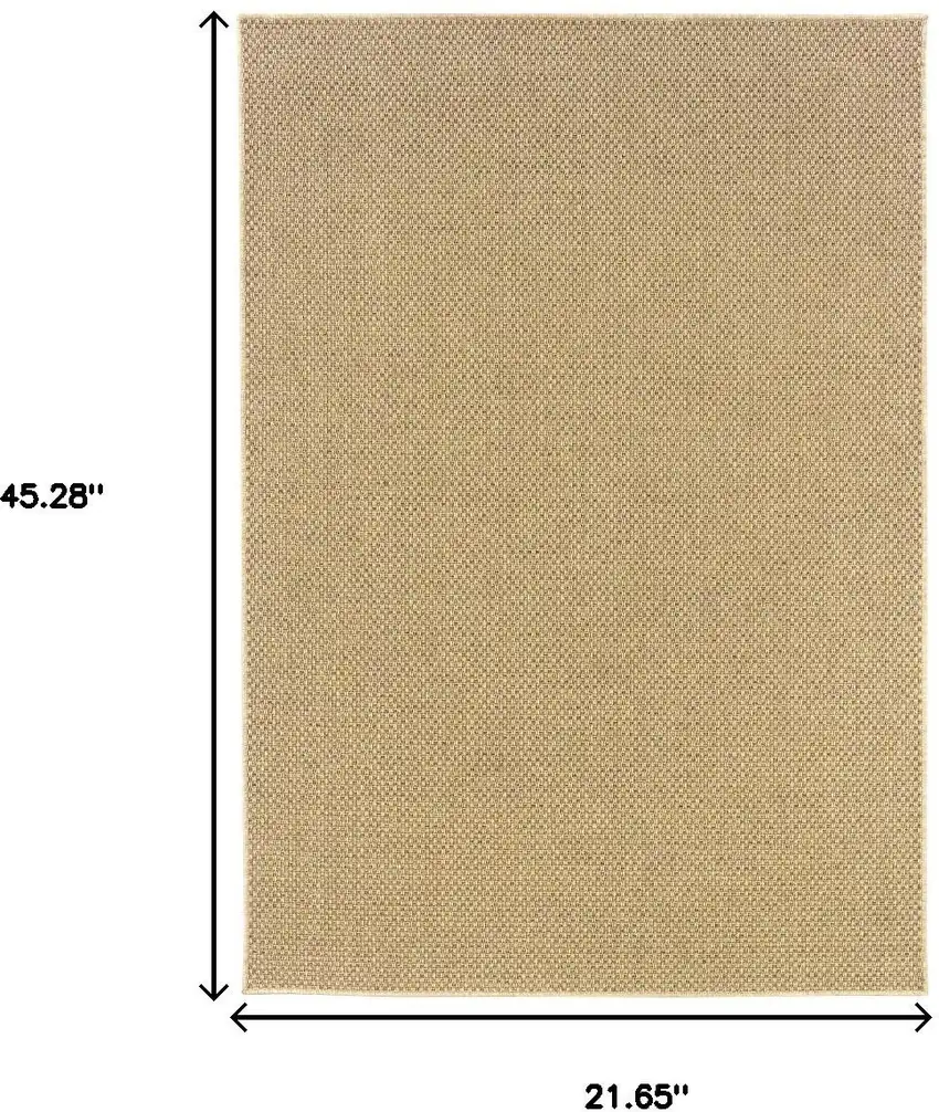Beige Indoor Outdoor Area Rug Photo 8