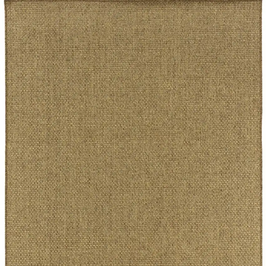 5'x8' Solid Tan Indoor Outdoor Area Rug Photo 11