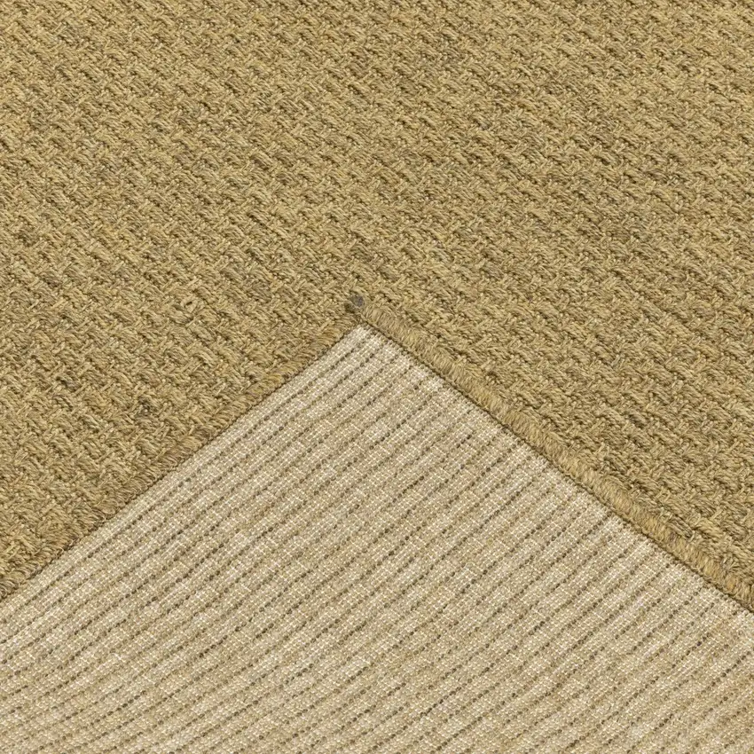 2'x8' Solid Tan Indoor Outdoor Runner Rug Photo 4