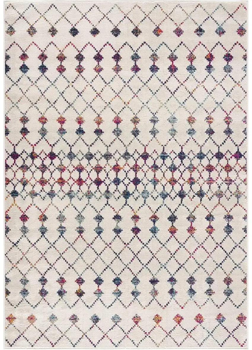 Cream Ikat Area Rug Photo 1
