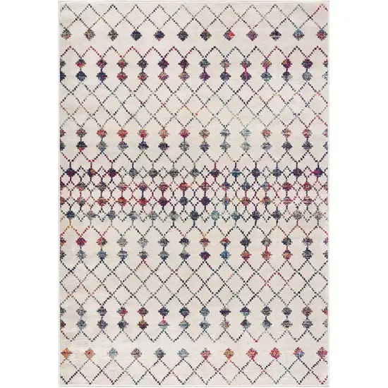 Cream Ikat Area Rug Photo 1