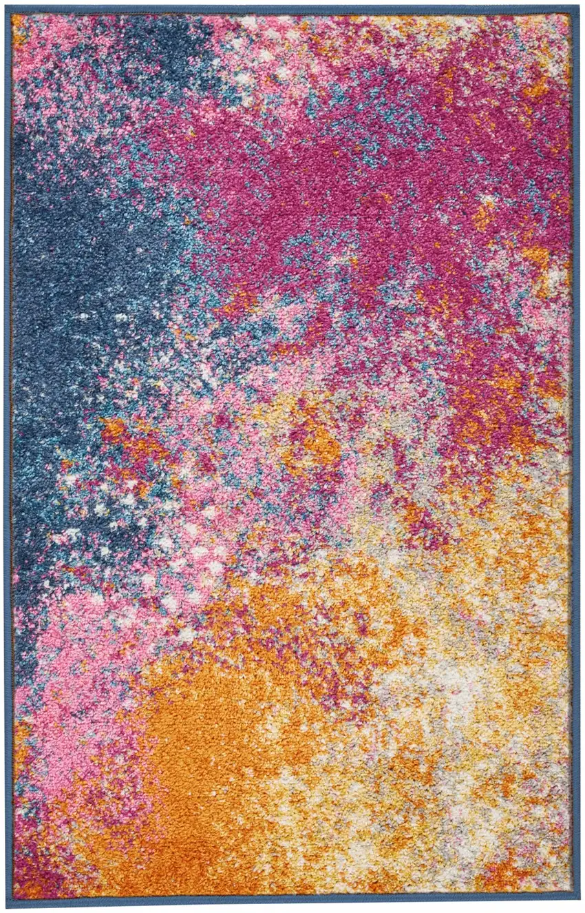 Abstract Brights Sunburst Scatter Rug Photo 1