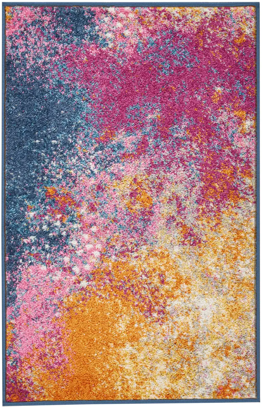 Sunset Abstract Power Loom Area Rug Photo 2
