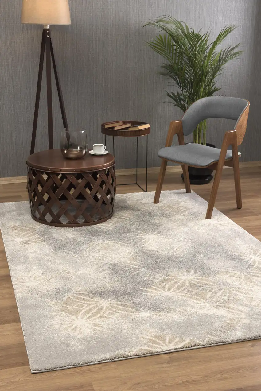 Abstract Power Loom Stain Resistant Area Rug Photo 13