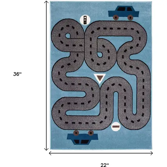 Abstract Washable Area Rug Photo 3