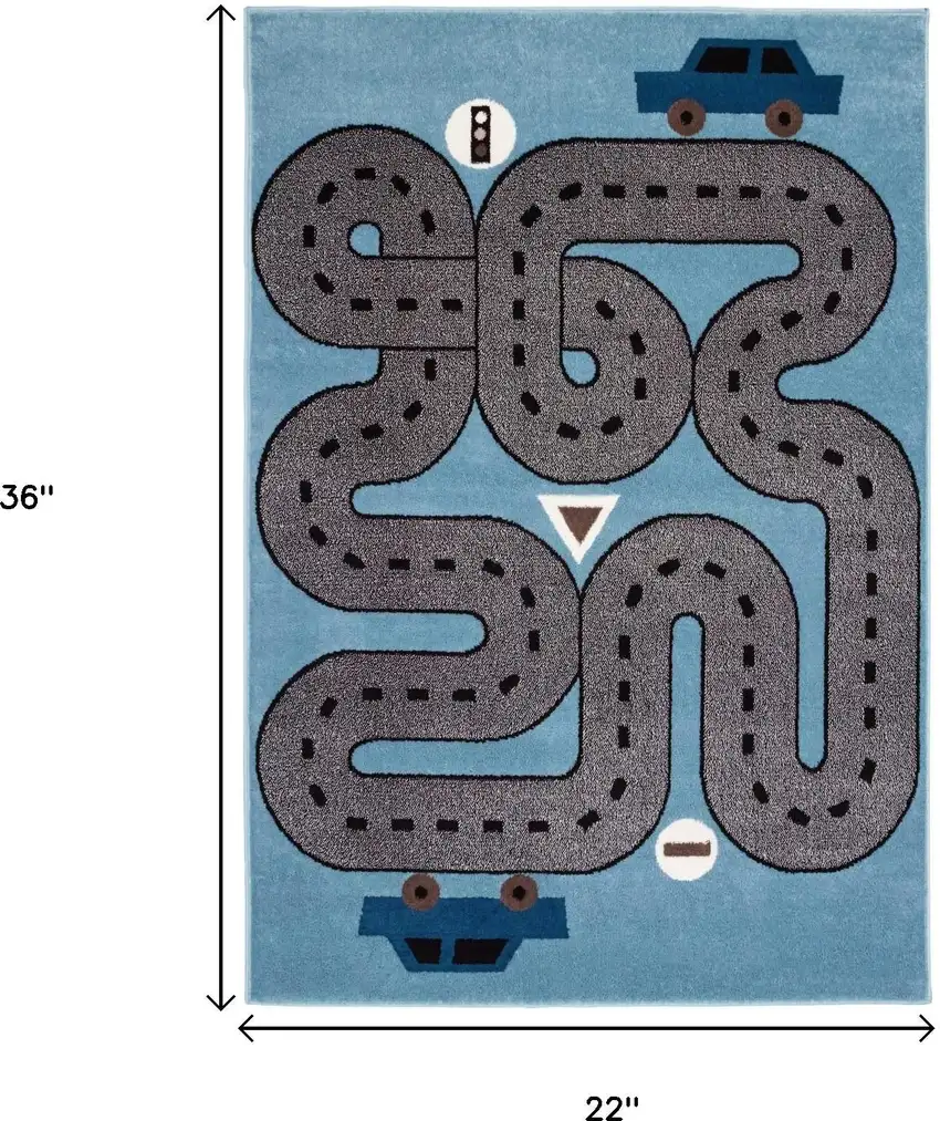 Abstract Washable Area Rug Photo 3