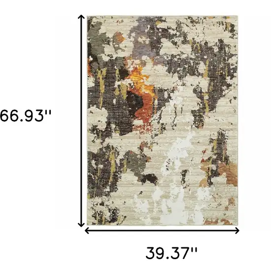 Beige And Black Area Rug Photo 3