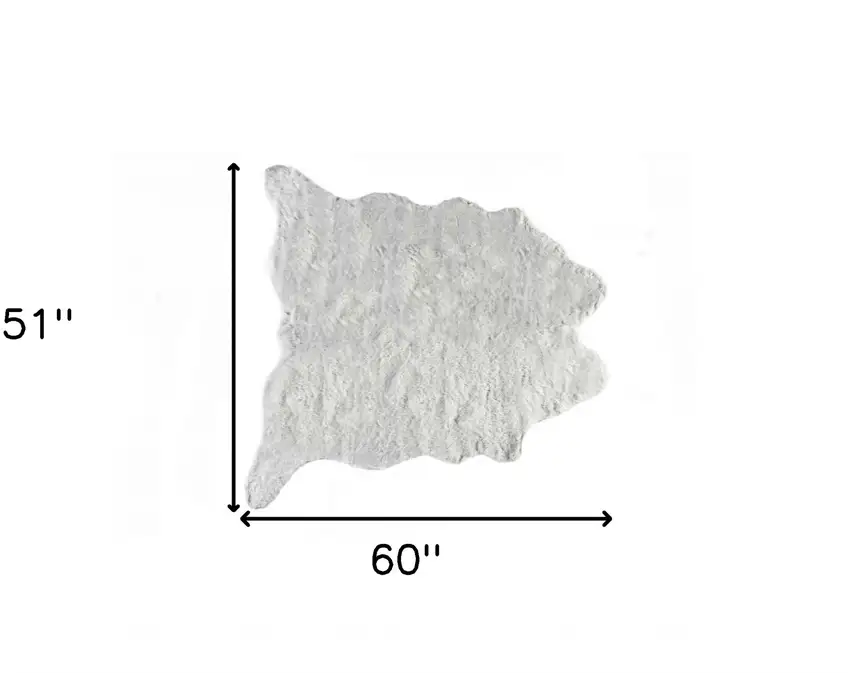 Grey Animal Print Area Rug Photo 6