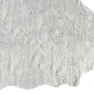 Photo of Acrylic Plush Polyester Grey Rug