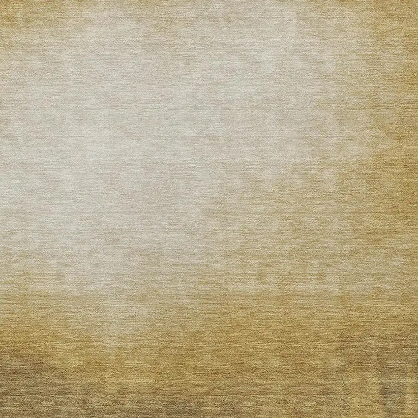 Amber Brown And Ivory Abstract Washable Indoor Outdoor Area Rug Photo 2