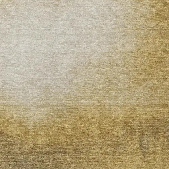 Amber Brown And Ivory Abstract Washable Indoor Outdoor Area Rug Photo 2