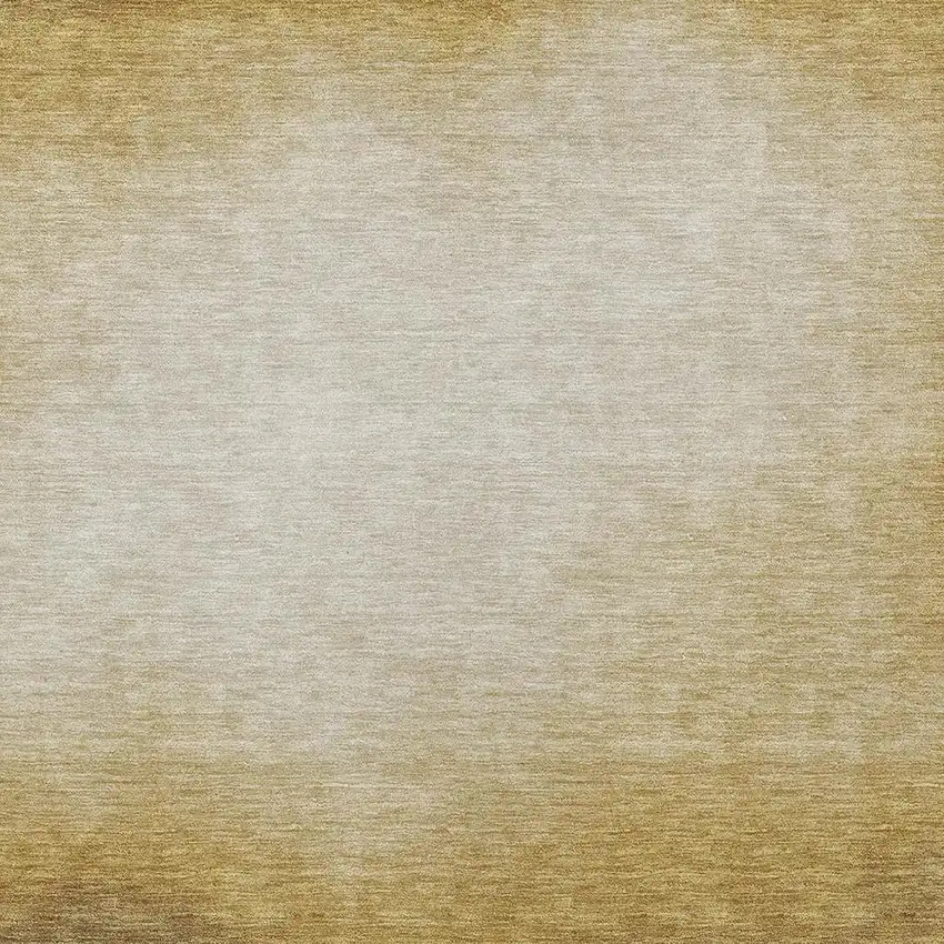 Amber Brown And Ivory Abstract Washable Indoor Outdoor Area Rug Photo 2