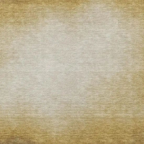 Amber Brown And Ivory Abstract Washable Indoor Outdoor Area Rug Photo 2