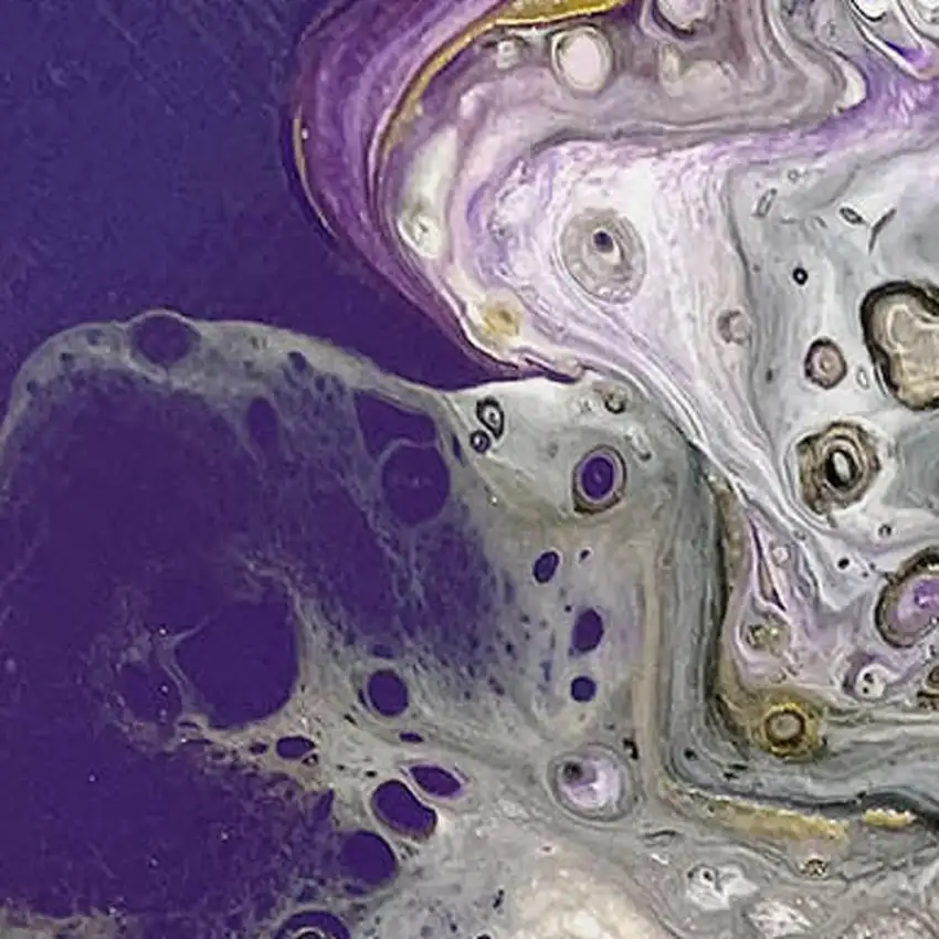 Amethyst Ivory And Gold Abstract Washable Indoor Outdoor Area Rug Photo 6