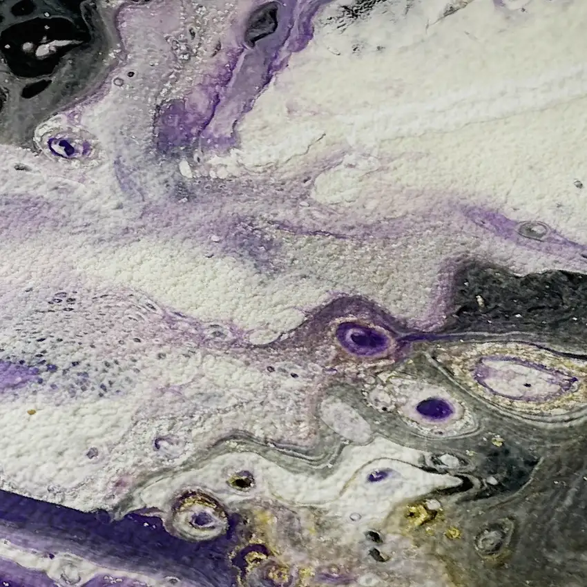 Amethyst Ivory And Gold Abstract Washable Indoor Outdoor Area Rug Photo 6