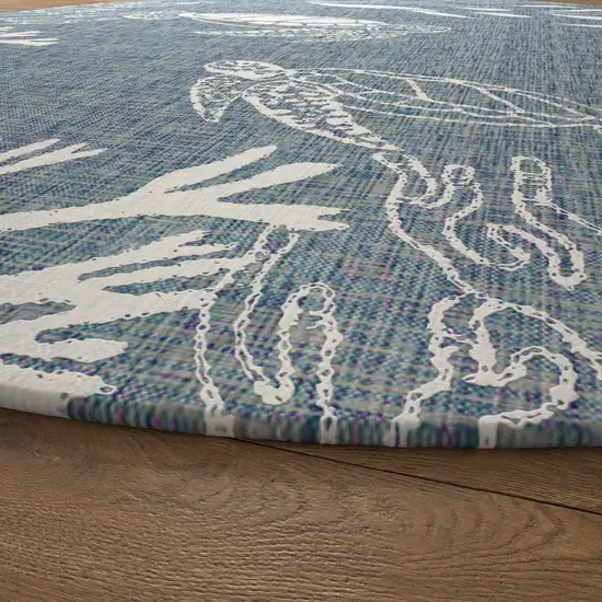 Animal Print Round Rug Photo 9