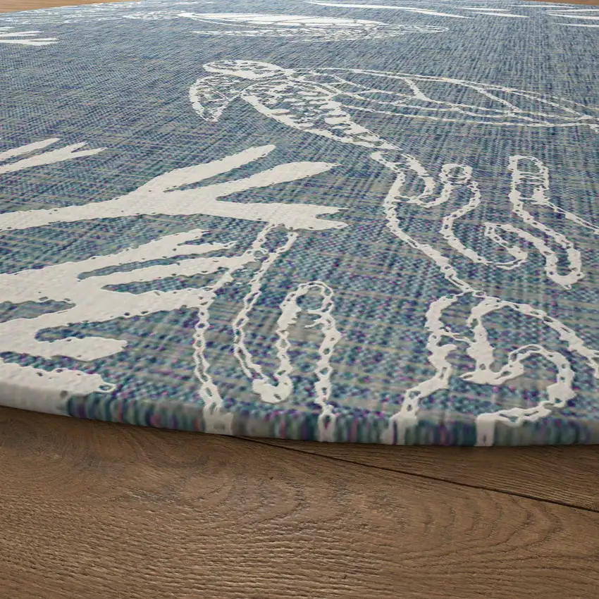 Animal Print Round Rug Photo 9