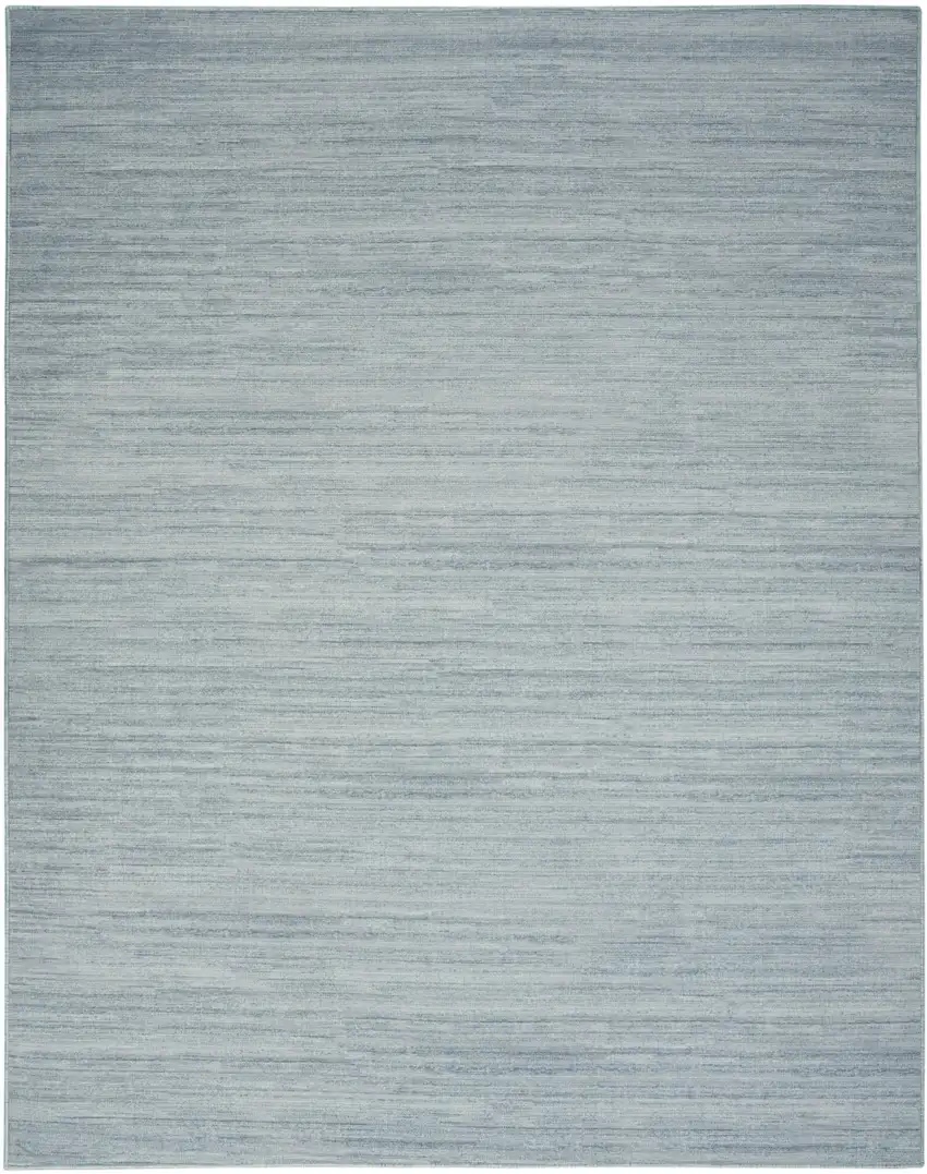 Aqua Abstract Washable Area Rug Photo 2
