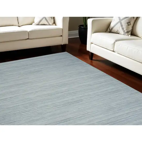 Aqua Abstract Washable Area Rug Photo 3