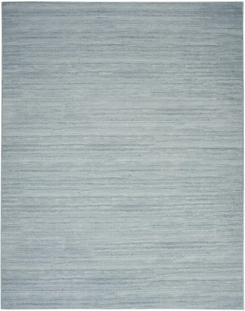 Aqua Abstract Washable Area Rug Photo 5