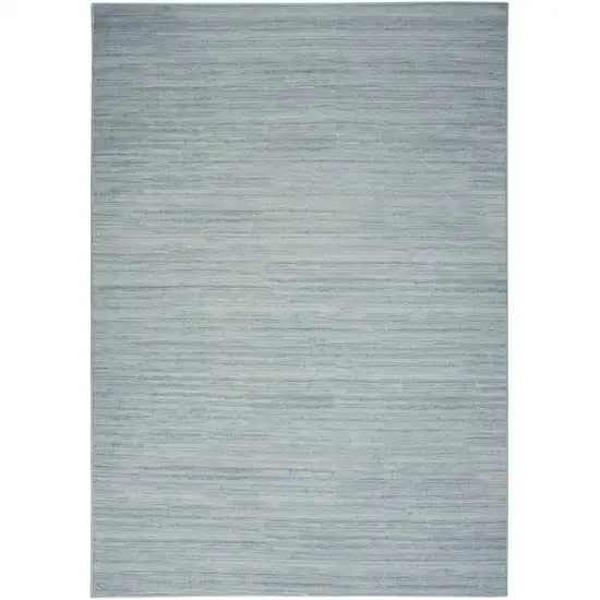Aqua Abstract Washable Area Rug Photo 9
