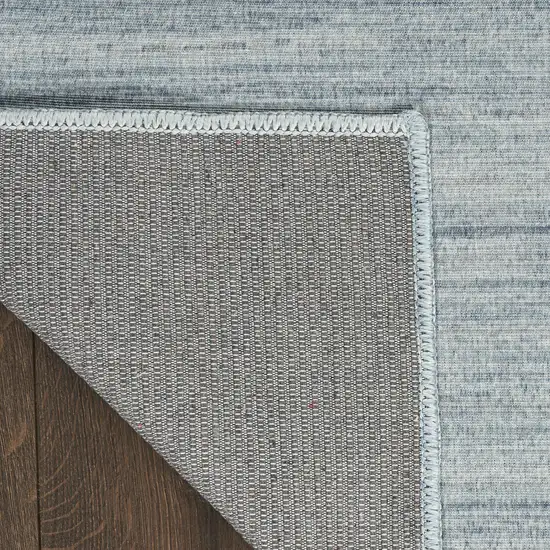 Aqua Abstract Washable Area Rug Photo 8