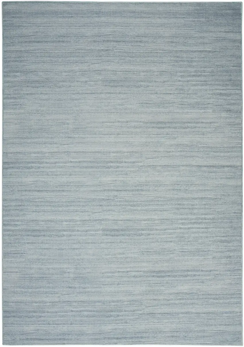 Aqua Abstract Washable Area Rug Photo 6