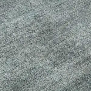 Photo of Aqua And Beige Abstract Washable Area Rug With UV Protection