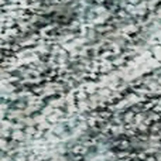 Aqua And Beige Abstract Washable Area Rug With UV Protection Photo 2