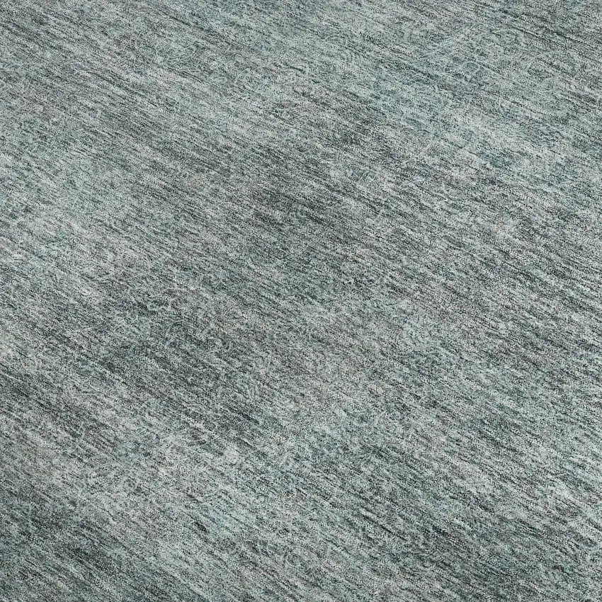 Aqua And Beige Abstract Washable Area Rug With UV Protection Photo 2