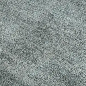 Photo of Aqua And Beige Abstract Washable Area Rug With UV Protection