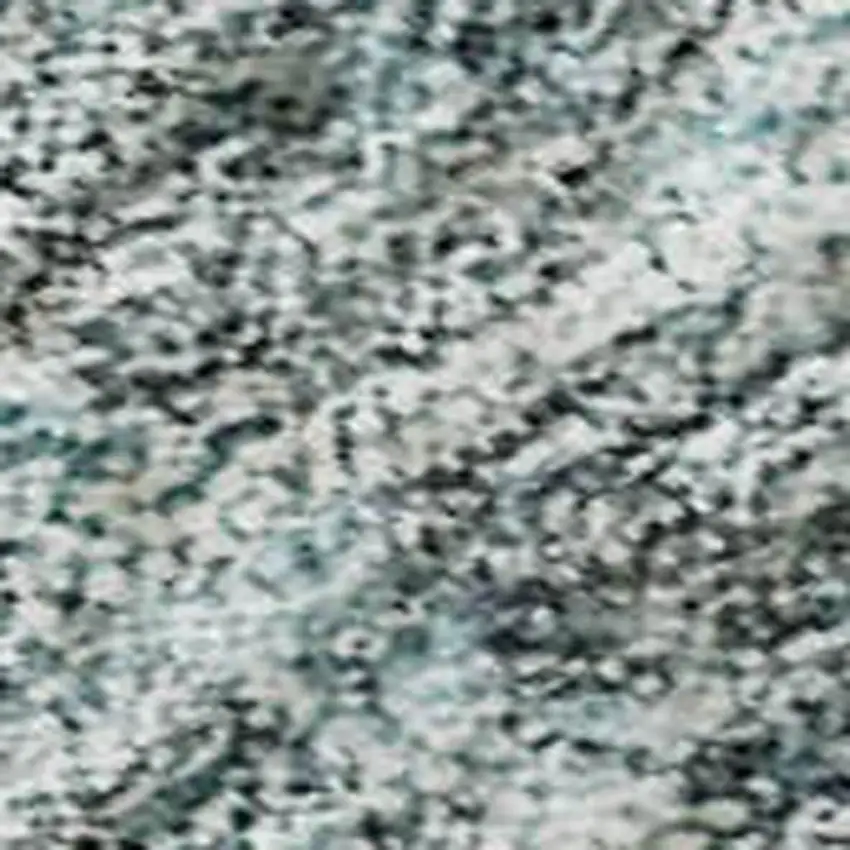 Aqua And Beige Abstract Washable Area Rug With UV Protection Photo 2