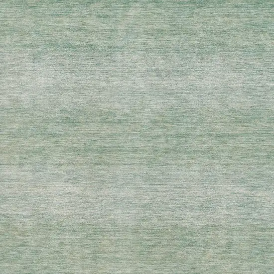 Aqua And Beige Striped Washable Area Rug With UV Protection Photo 2