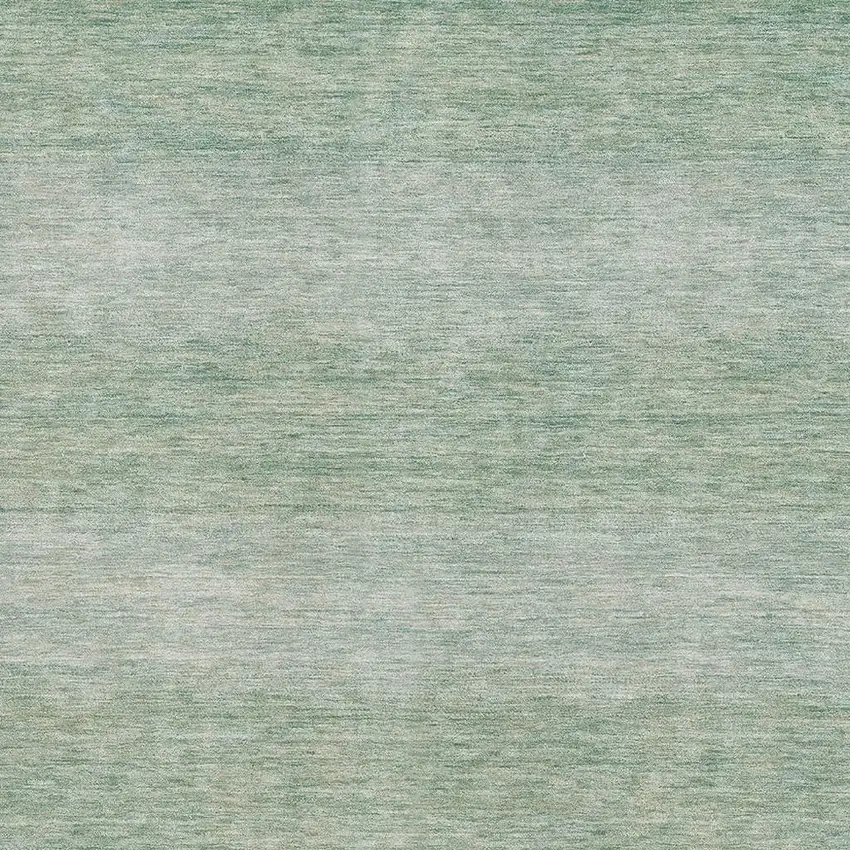 Aqua And Beige Striped Washable Area Rug With UV Protection Photo 2