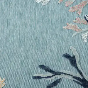 Photo of Aqua And Blue Coral Area Rug