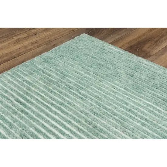Aqua And Blue Hand Tufted Area Rug Photo 4