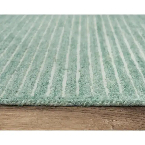 Aqua And Blue Hand Tufted Area Rug Photo 5