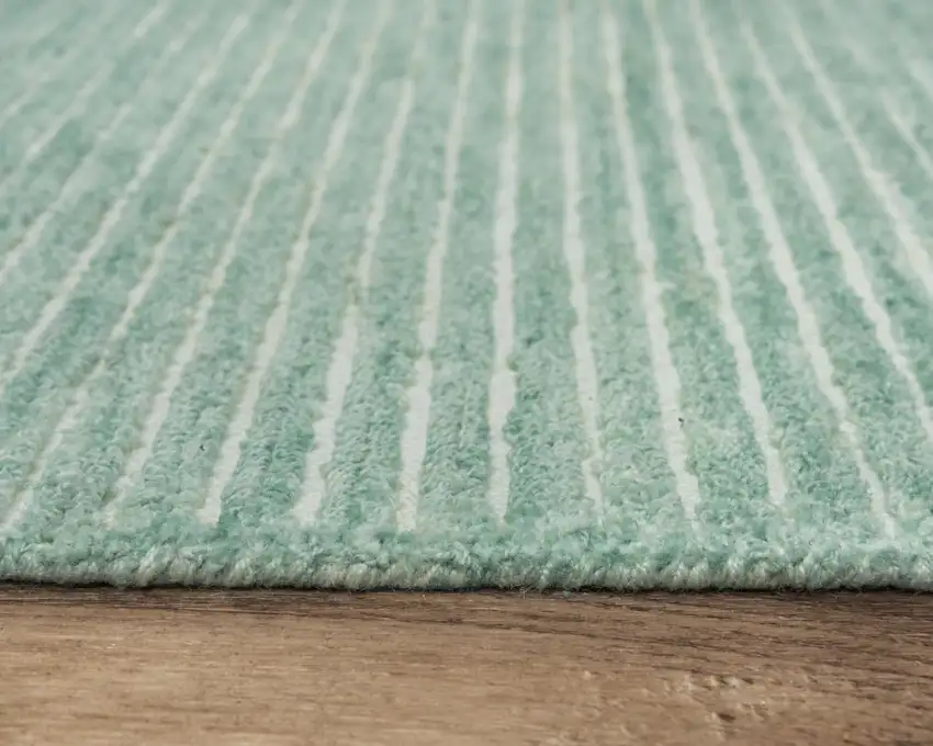 Aqua And Blue Hand Tufted Area Rug Photo 5