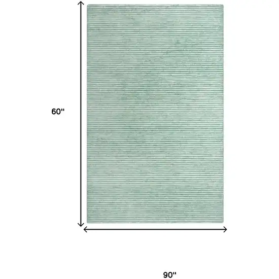 Aqua And Blue Hand Tufted Area Rug Photo 6