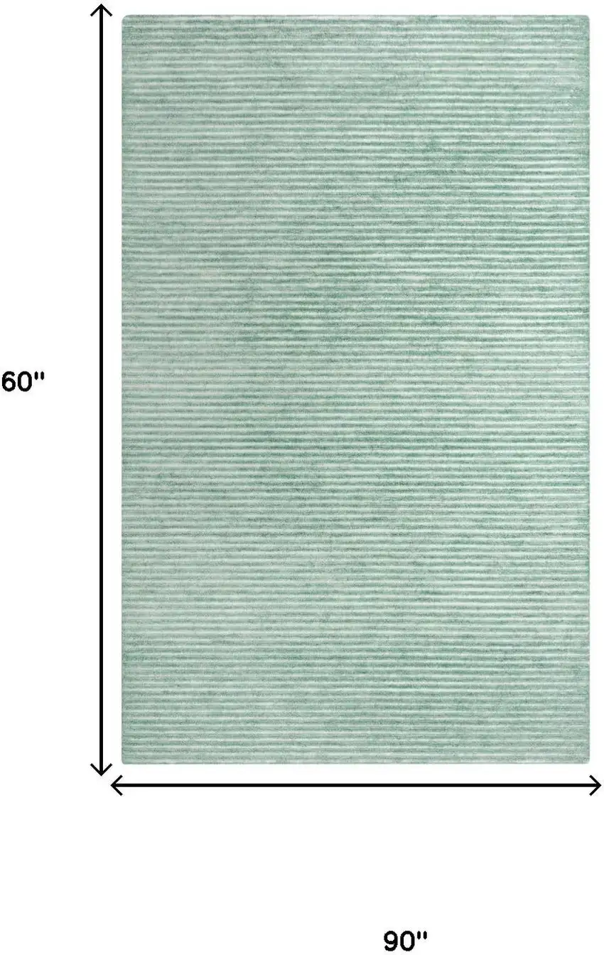 Aqua And Blue Hand Tufted Area Rug Photo 6