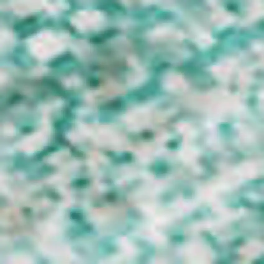 Aqua And Ivory Abstract Washable Area Rug With UV Protection Photo 2