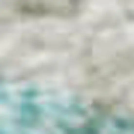 Aqua And Ivory Geometric Washable Area Rug With UV Protection Photo 2