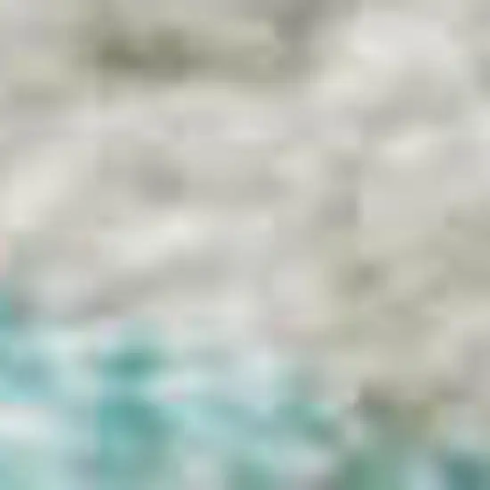 Aqua And Ivory Geometric Washable Area Rug With UV Protection Photo 2