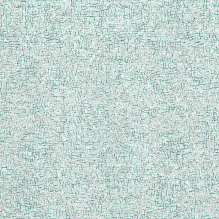 Aqua And Ivory Geometric Washable Area Rug With UV Protection Photo 2