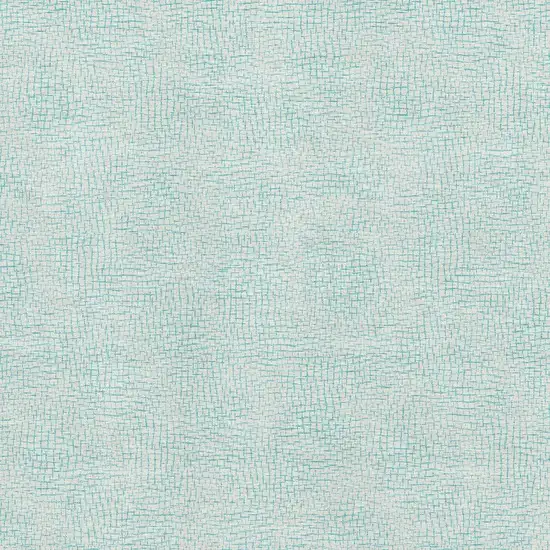 Aqua And Ivory Geometric Washable Area Rug With UV Protection Photo 2