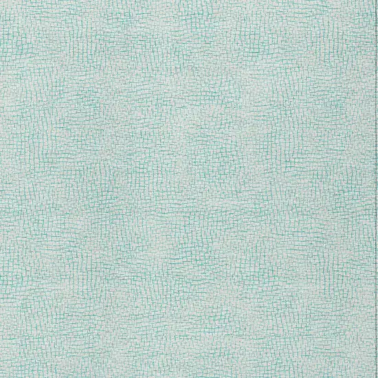 Aqua And Ivory Geometric Washable Indoor Outdoor Area Rug Photo 4